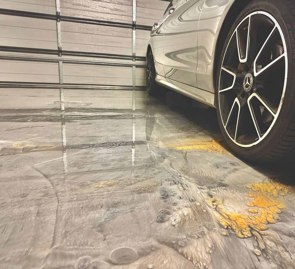 Epoxy flooring Brisbane garage